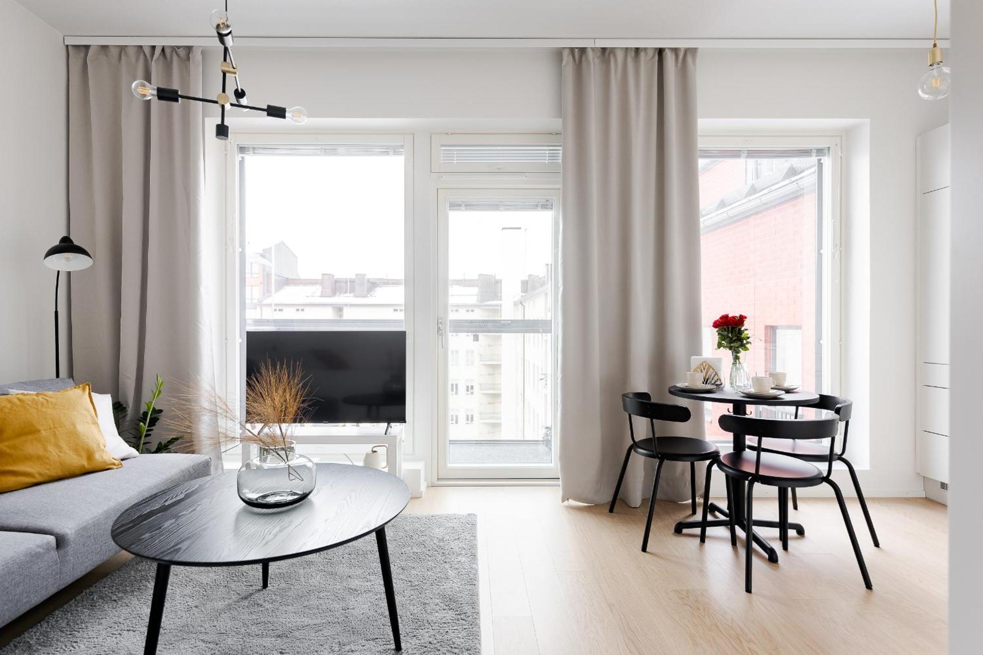 탐페레 Great Location, Quiet And New With Balcony&Cafe 아파트 외부 사진